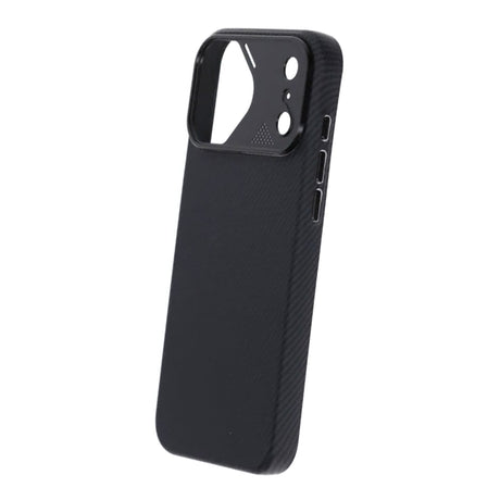 iPhone 17 Pro Max Cover Kulfibermønster MagSafe Sort