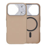 iPhone 17 Pro Max Cover Kulfibermønster MagSafe Beige