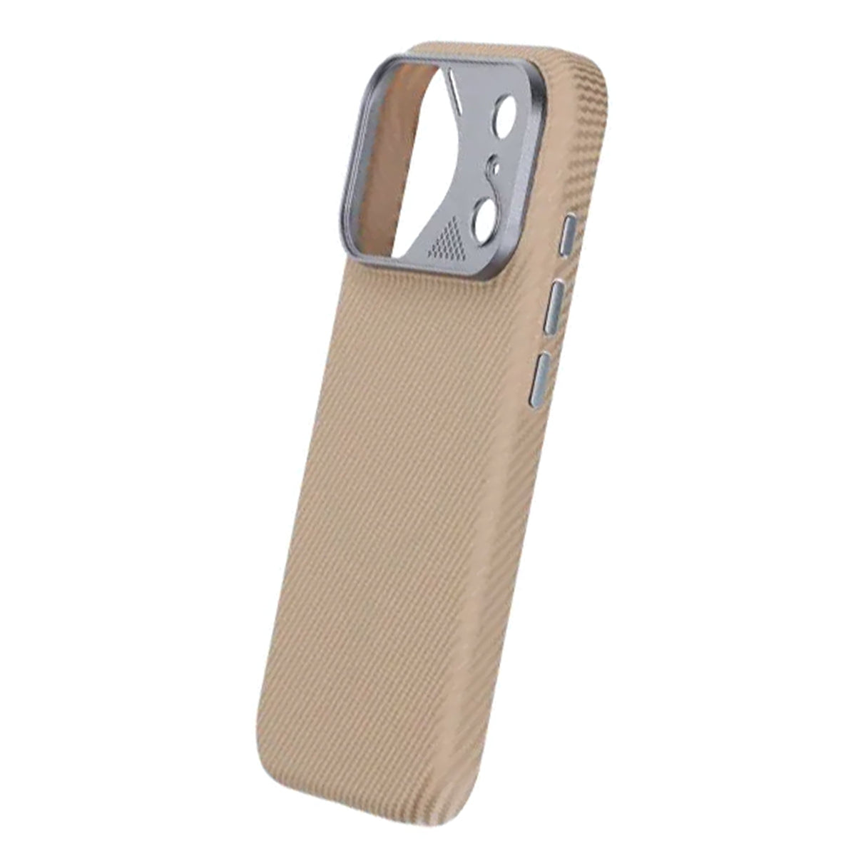 iPhone 17 Pro Max Cover Kulfibermønster MagSafe Beige