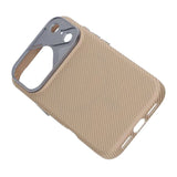 iPhone 17 Pro Max Cover Kulfibermønster MagSafe Beige