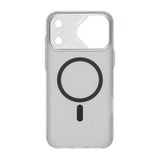 iPhone 17 Pro Max Cover Kulfibermønster MagSafe Sølv