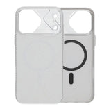 iPhone 17 Pro Max Cover Kulfibermønster MagSafe Sølv