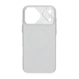 iPhone 17 Pro Max Cover Kulfibermønster MagSafe Sølv