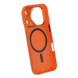 iPhone 17 Pro Cover Kulfibermønster MagSafe Orange