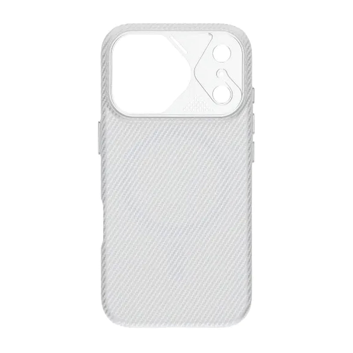 iPhone 17 Pro Cover Kulfibermønster MagSafe Sølv