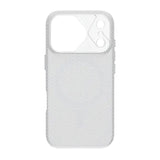 iPhone 17 Pro Cover Kulfibermønster MagSafe Sølv