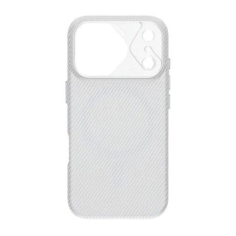 iPhone 17 Pro Cover Kulfibermønster MagSafe Sølv