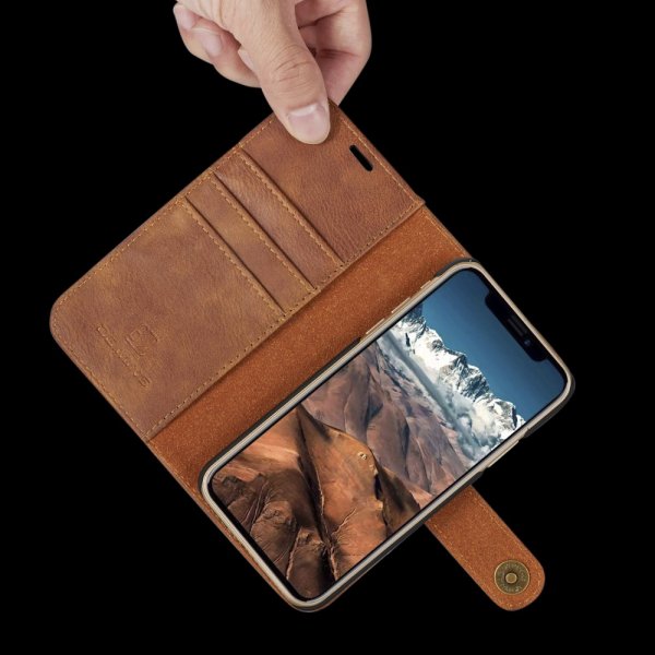 Dg.Ming iPhone X/Xs Pungcover Aftageligt Cover Brun