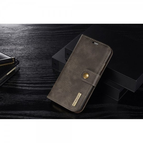 Dg.Ming iPhone X/Xs Pungcover Aftageligt Cover Mørkebrun