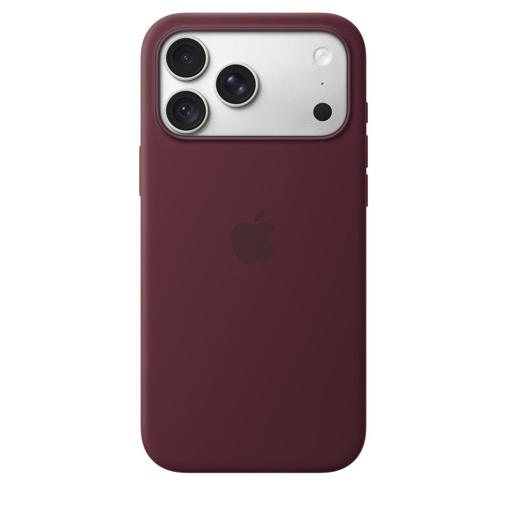 Apple Original iPhone 18 Pro Max Cover i silikone med MagSafe Burgundy