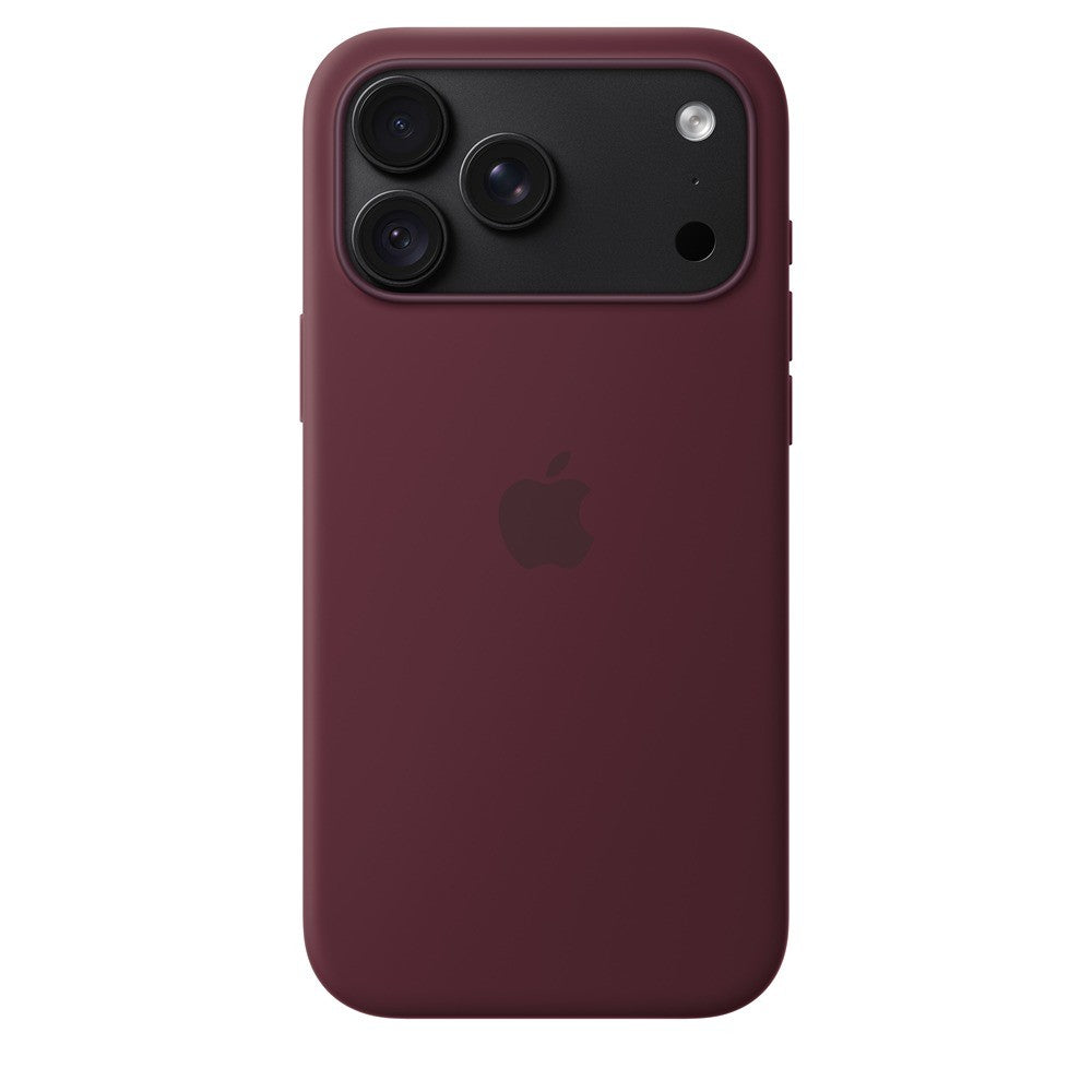 Apple Original iPhone 18 Pro Max Cover i silikone med MagSafe Burgundy