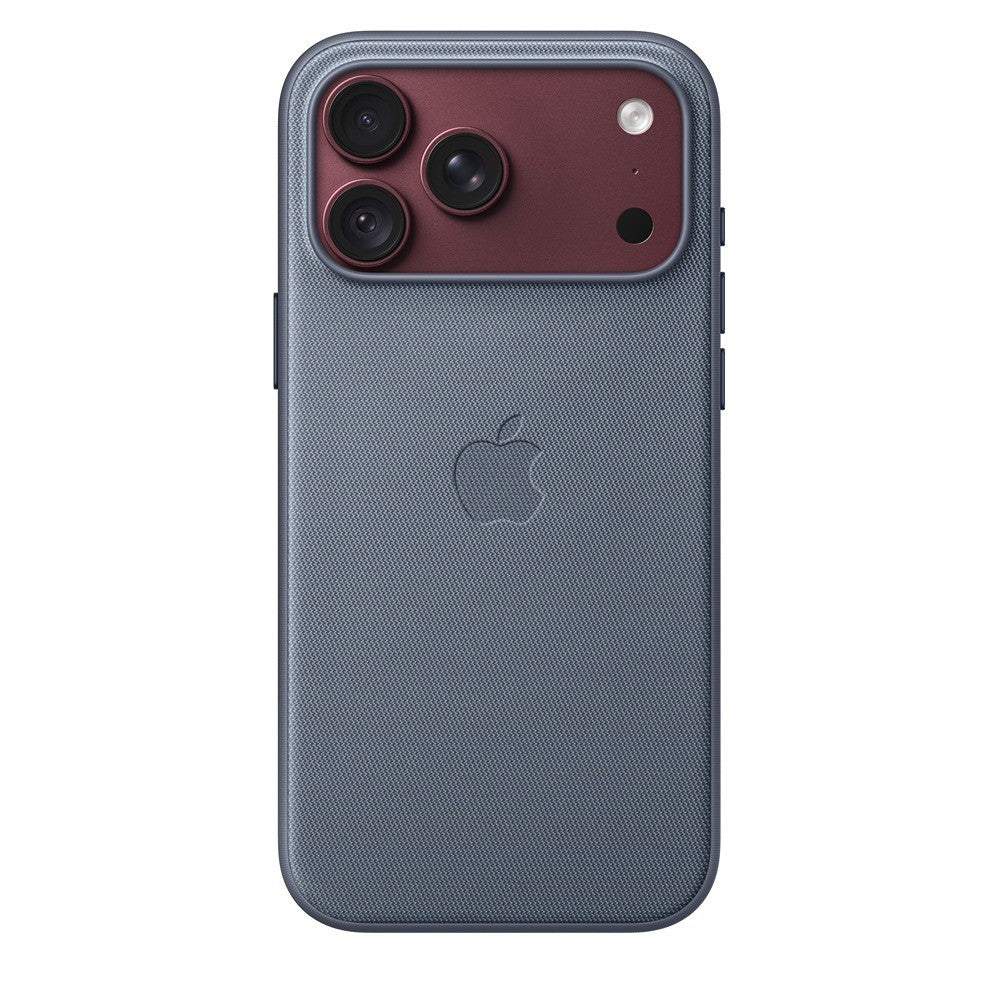 Apple Original iPhone 18 Pro Max Cover TechWoven MagSafe Chambrayblå
