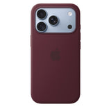 Apple Original iPhone 18 Pro Cover i silikone med MagSafe Burgundy