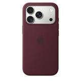 Apple Original iPhone 18 Pro Cover i silikone med MagSafe Burgundy
