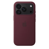 Apple Original iPhone 18 Pro Cover i silikone med MagSafe Burgundy