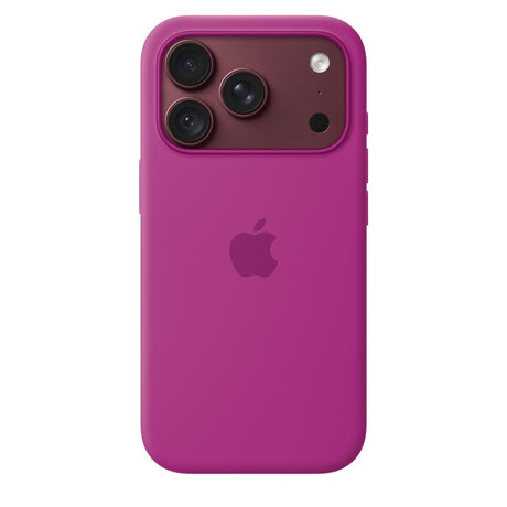Apple Original iPhone 18 Pro Cover i silikone med MagSafe Magenta
