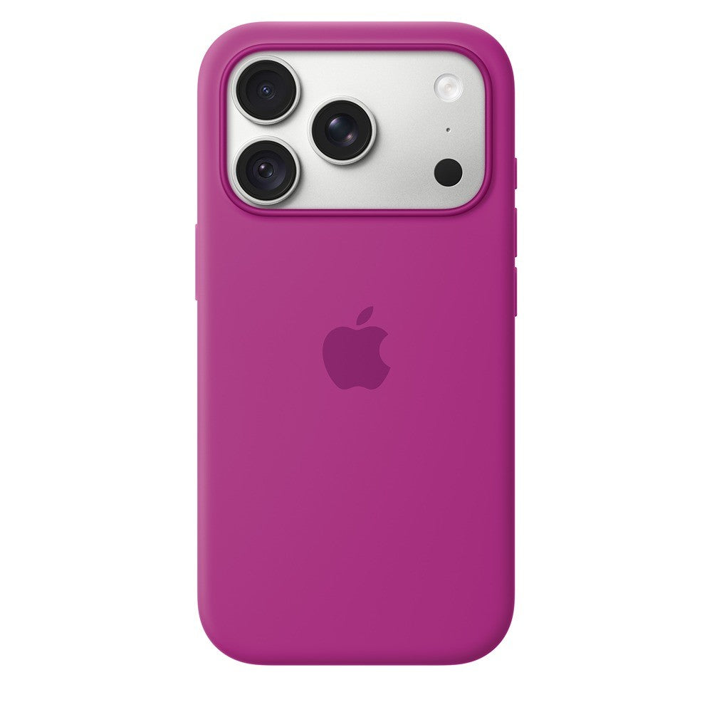 Apple Original iPhone 18 Pro Cover i silikone med MagSafe Magenta
