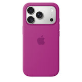 Apple Original iPhone 18 Pro Cover i silikone med MagSafe Magenta
