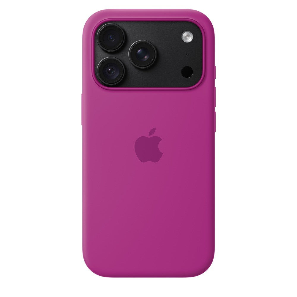 Apple Original iPhone 18 Pro Cover i silikone med MagSafe Magenta