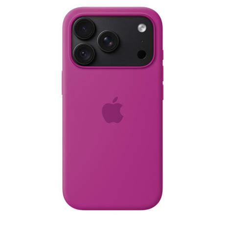 Apple Original iPhone 18 Pro Cover i silikone med MagSafe Magenta