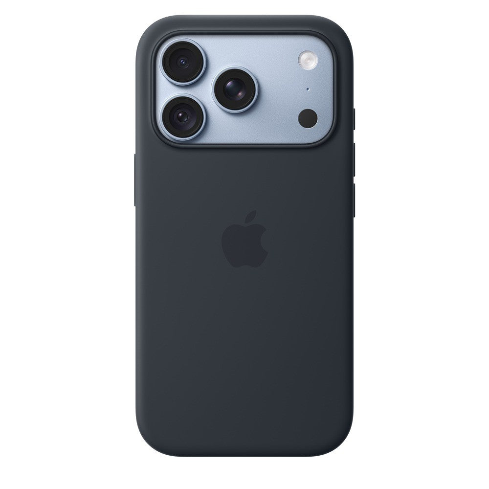 Apple Original iPhone 18 Pro Cover i silikone MagSafe marineblå