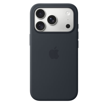 Apple Original iPhone 18 Pro Cover i silikone MagSafe marineblå