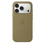 Apple Original iPhone 18 Pro Cover i silikone MagSafe olivengrøn