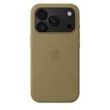 Apple Original iPhone 18 Pro Cover i silikone MagSafe olivengrøn