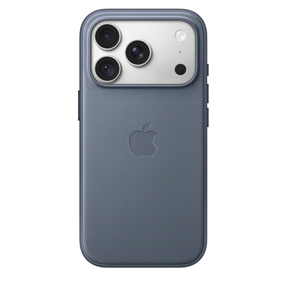 Apple Original iPhone 18 Pro Cover TechWoven MagSafe chambrayblå