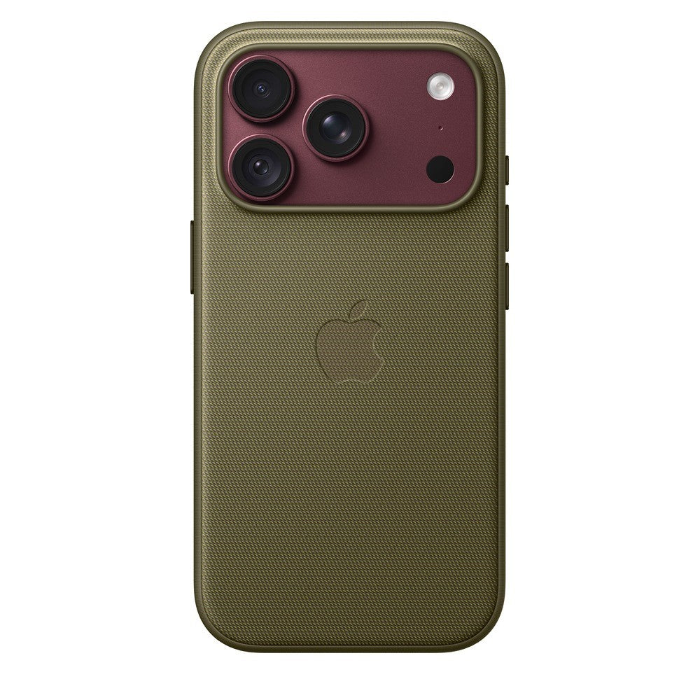 Apple Original iPhone 18 Pro Cover TechWoven MagSafe olivengrøn