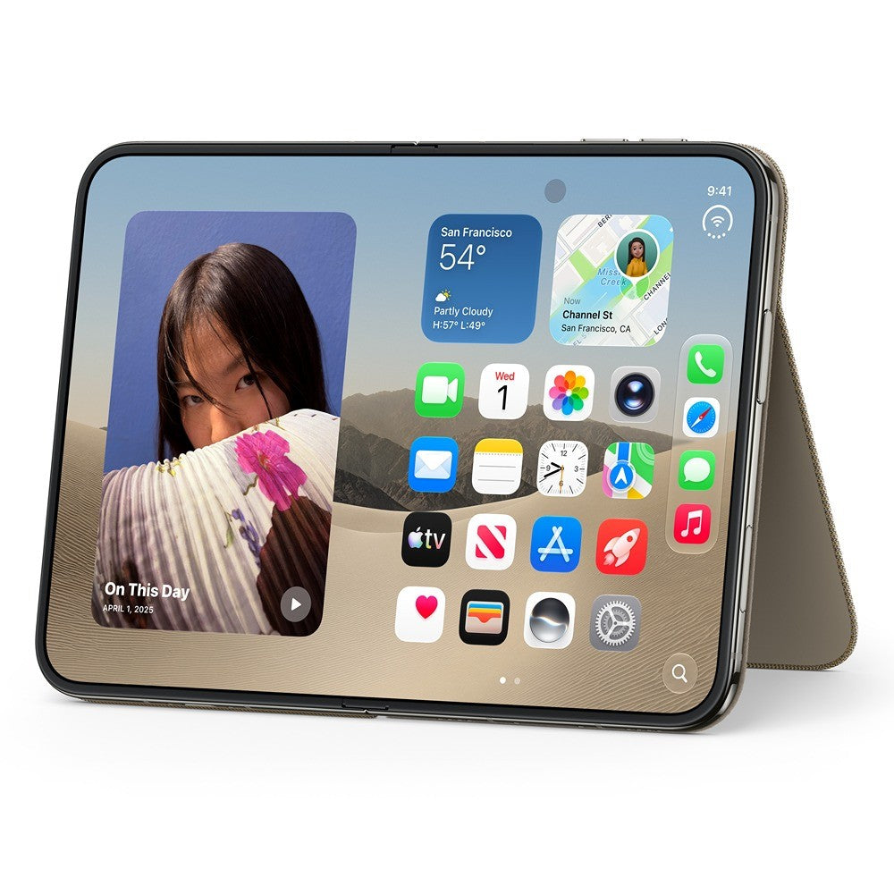 Apple Original iPhone Duo Cover Folio Kickstand MagSafe Taupe