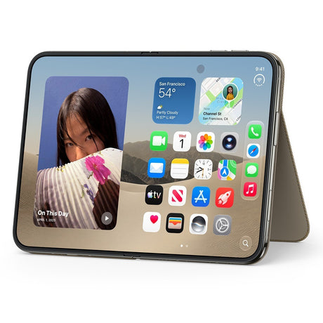 Apple Original iPhone Duo Cover Folio Kickstand MagSafe Taupe