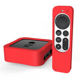 Apple TV 4K 2021/Apple TV Remote (gen 2) Cover Silikone Rød