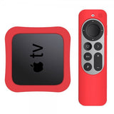 Apple TV 4K 2021/Apple TV Remote (gen 2) Cover Silikone Rød