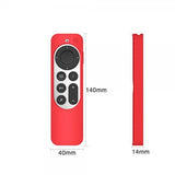 Apple TV 4K 2021/Apple TV Remote (gen 2) Cover Silikone Rød