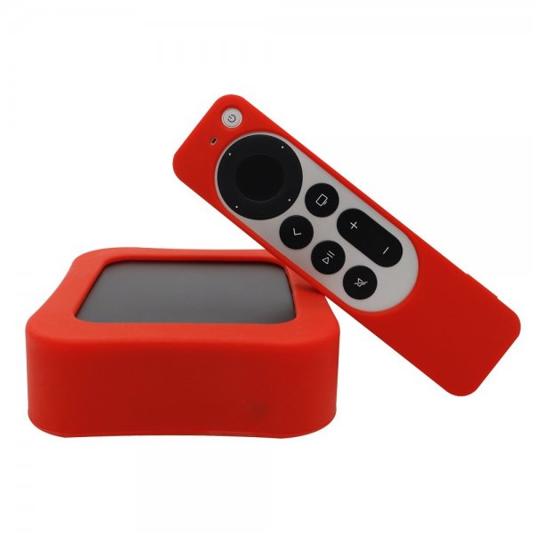 Apple TV 4K 2022 Cover Silikone Rød