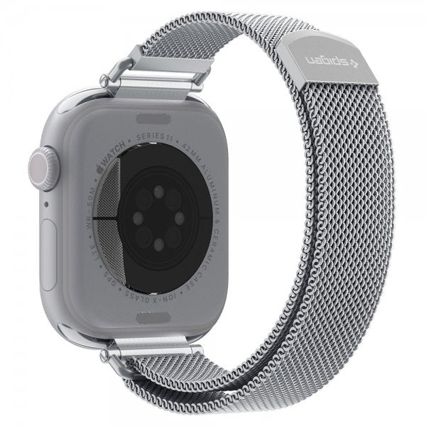 Spigen Apple Watch 38/40/41/42mm Rem WBM4 Sølv