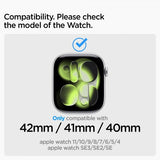 Spigen Apple Watch 38/40/41/42mm Rem WBM4 Sølv