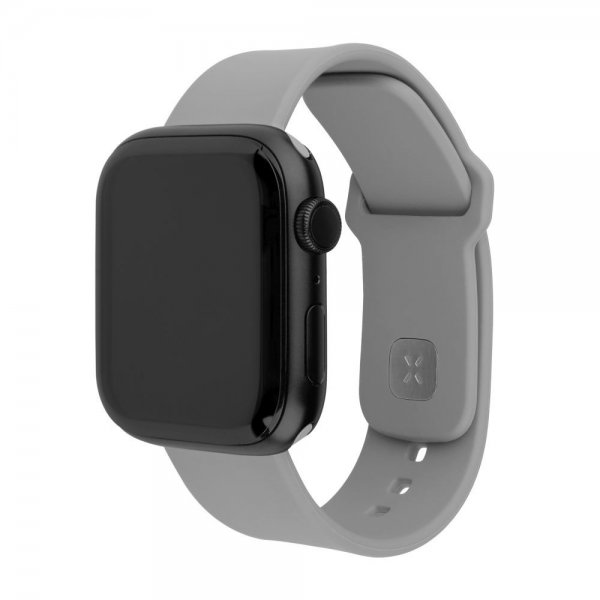 Fastmonteret Apple Watch 38/40/41/42mm Armbånd Silikone Sporty Rem Grå
