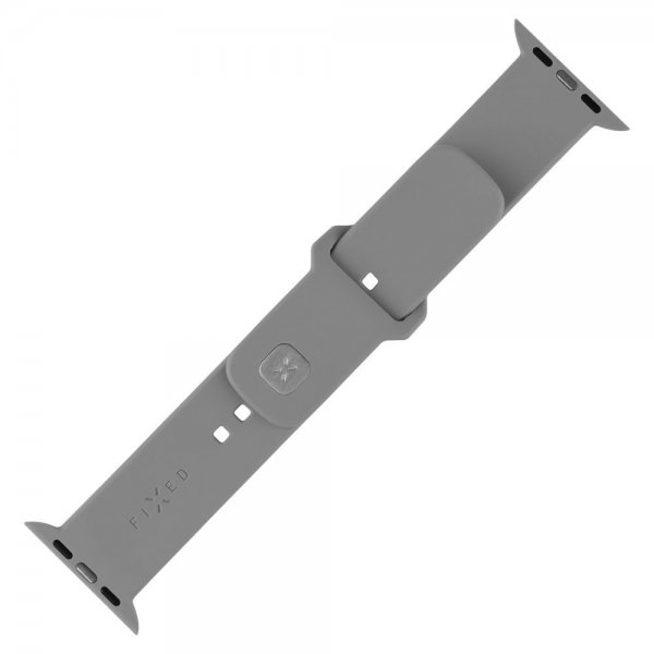 Fastmonteret Apple Watch 38/40/41/42mm Armbånd Silikone Sporty Rem Grå