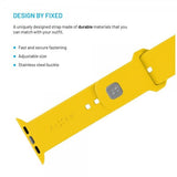 Fixed Apple Watch 38/40/41/42mm Rem Silikone Sport Rem Gul