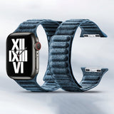 Apple Watch 38/40/41/42mm Armbånd Ruskind Blå