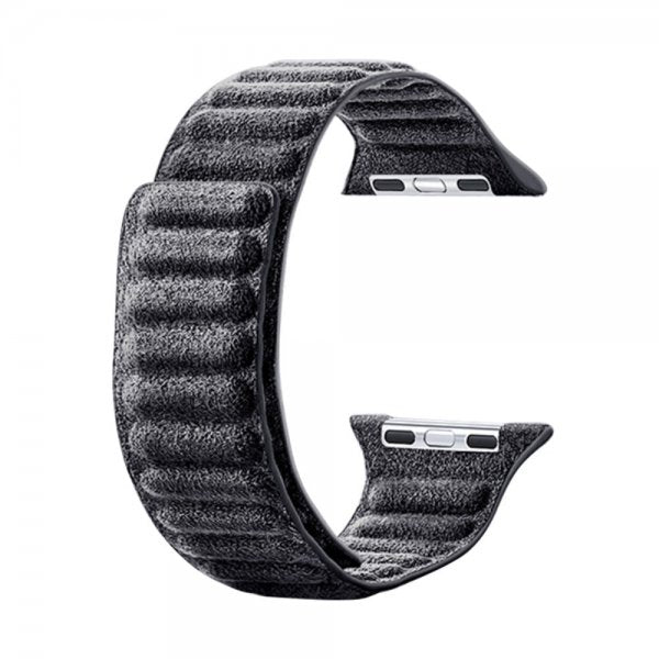 Apple Watch 38/40/41/42mm Armbånd Ruskind Sort