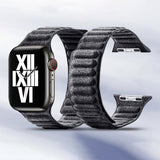 Apple Watch 38/40/41/42mm Armbånd Ruskind Sort