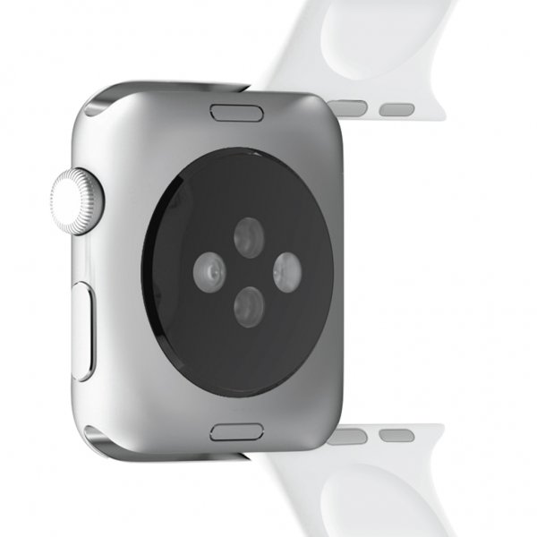 Puro Apple Watch 38/40/41/42mm Rem ICON Silikonebånd Hvid