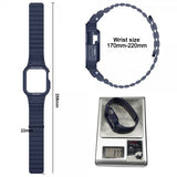Apple Watch 40/41mm Armbånd med Cover Silikone Magnetlukning Grøn