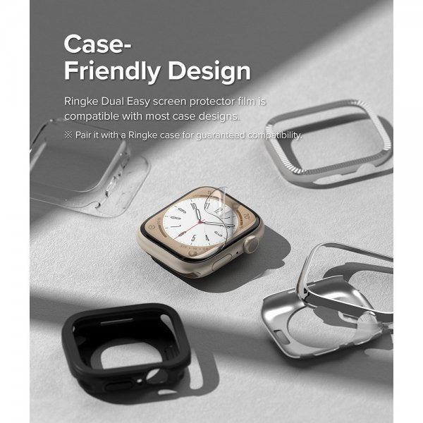 Ringke Apple Watch 40/41mm Skærmbeskyttelse Dual Easy Film 3-pak