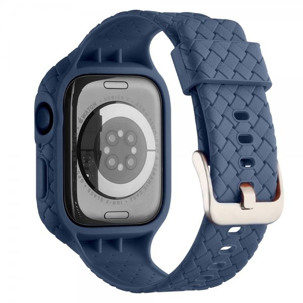 Apple Watch 41mm Armbånd Vævet tekstur Mørkeblå