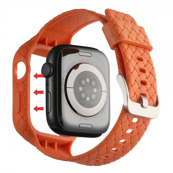 Apple Watch 41mm Armbånd Vævet tekstur Orange