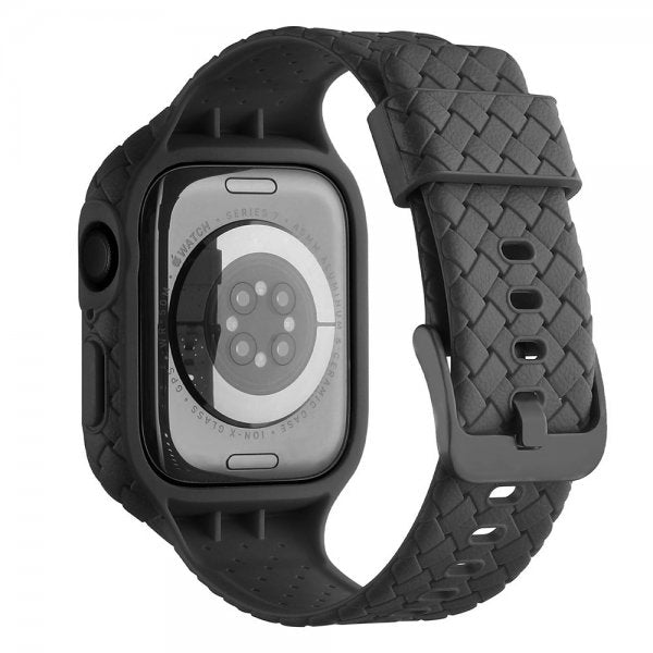 Apple Watch 41mm Armbånd Vævet tekstur Sort